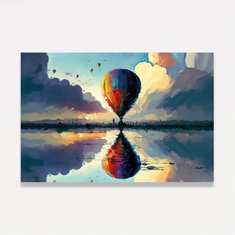 Quadro Balão Nas Nuvens