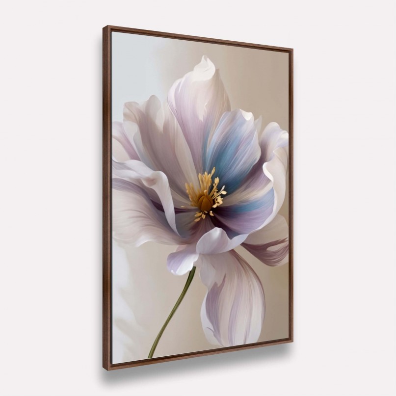 Quadro Flor Elegância Suave Toques de Lilás