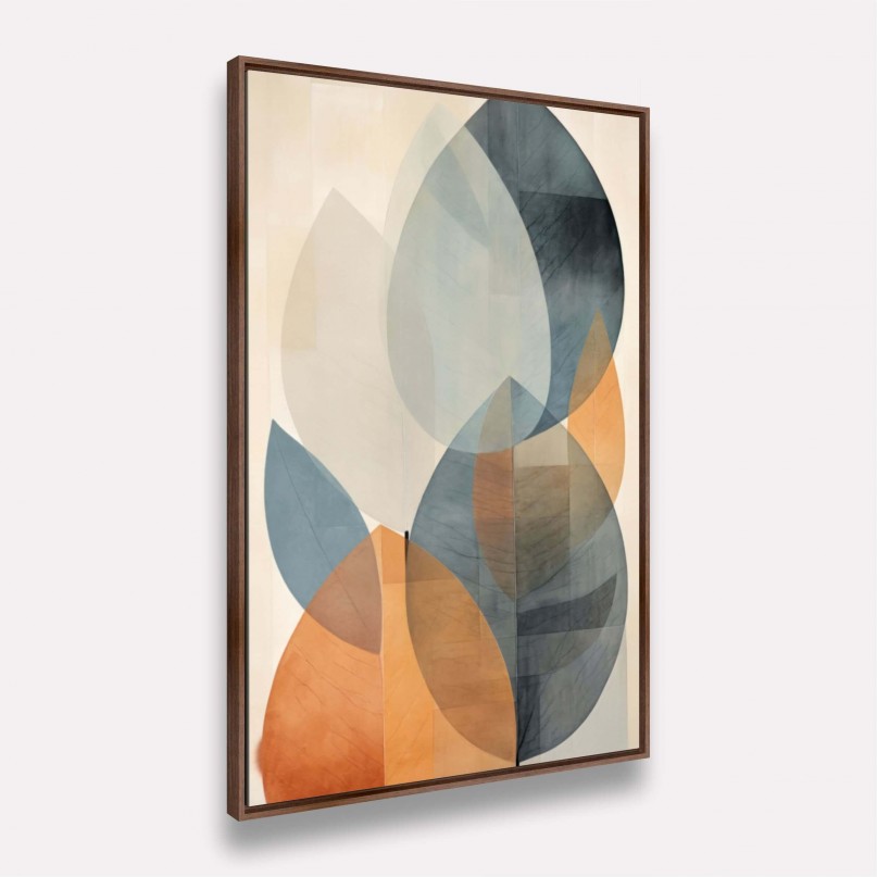 Quadro Folhagem Pintura Artística Abstrata