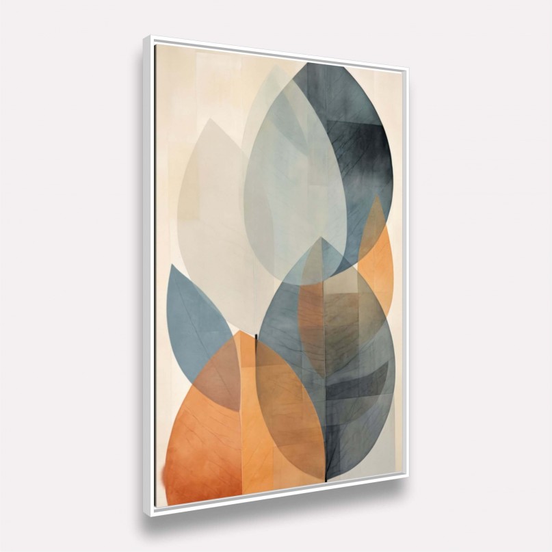 Quadro Folhagem Pintura Artística Abstrata