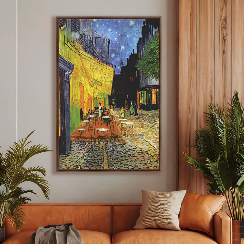 Quadro Terraço do Café - Van Gogh - Releitura