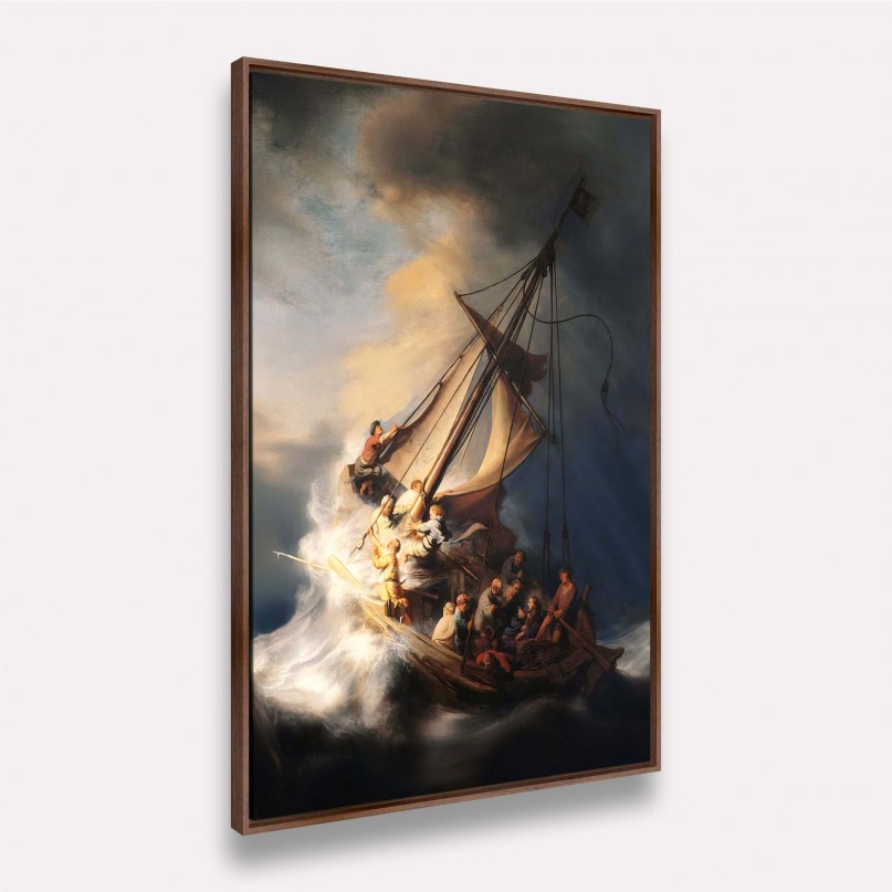 Quadro A Tempestade no Mar da Galileia de Rembrandt van Rijn Releitura