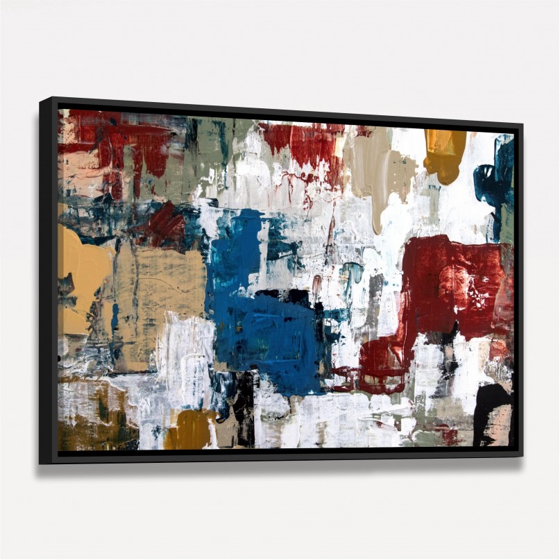 Quadro Abstrato Tons Terrosos Pintura Artístisca