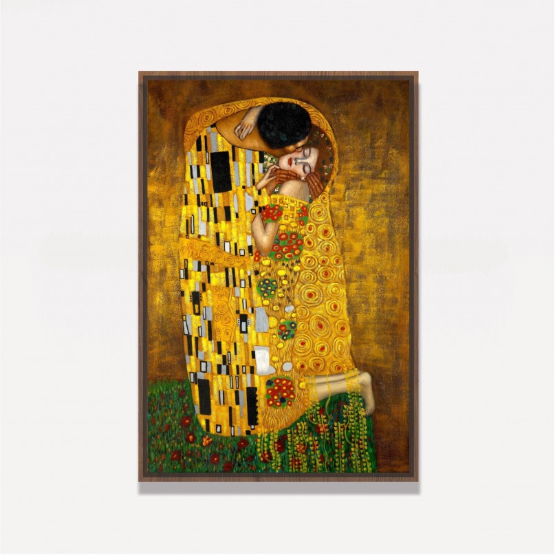 Quadro O Beijo - Gustav Klimt - Releitura