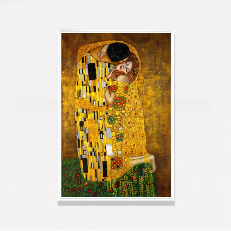 Quadro O Beijo - Gustav Klimt - Releitura