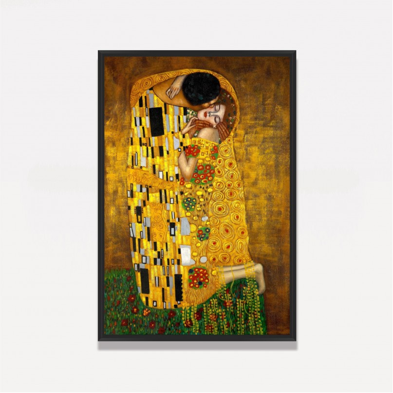 Quadro O Beijo - Gustav Klimt - Releitura