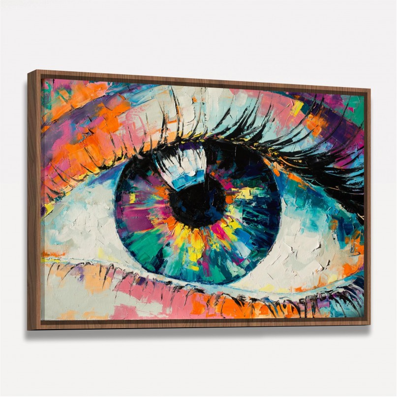 Quadro Olho em Cores Artístico