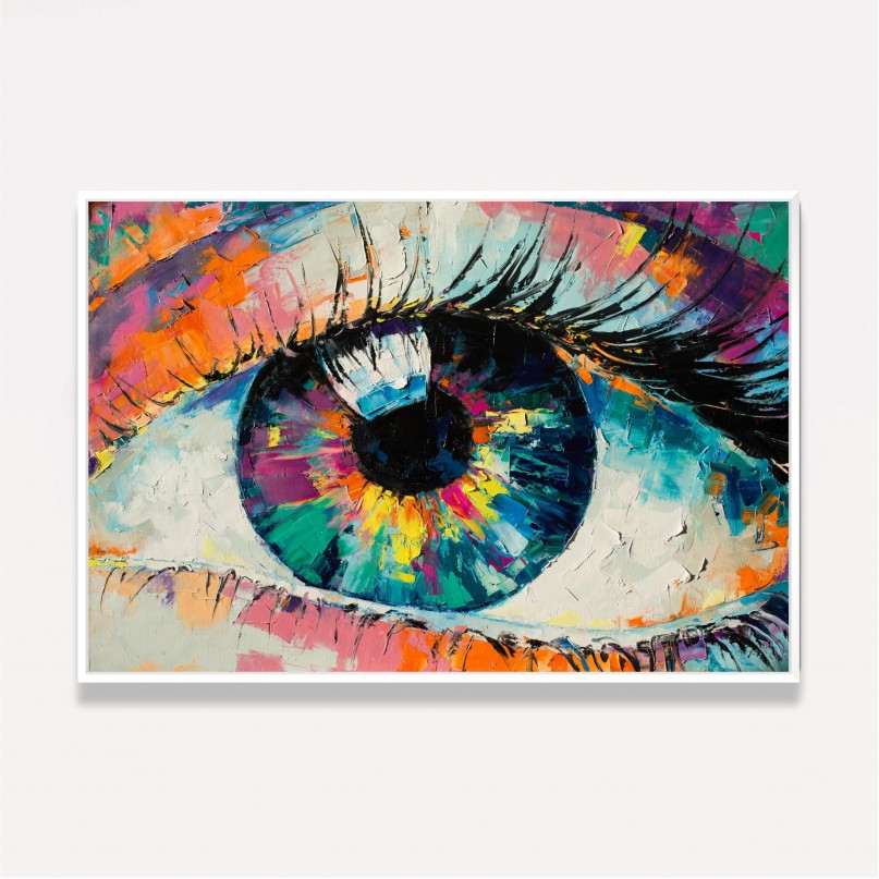 Quadro Olho em Cores Artístico