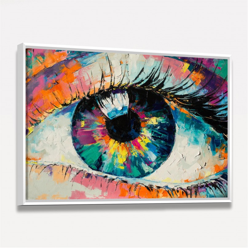 Quadro Olho em Cores Artístico