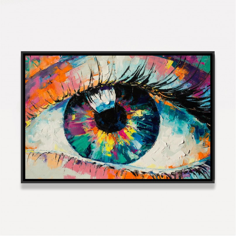 Quadro Olho em Cores Artístico