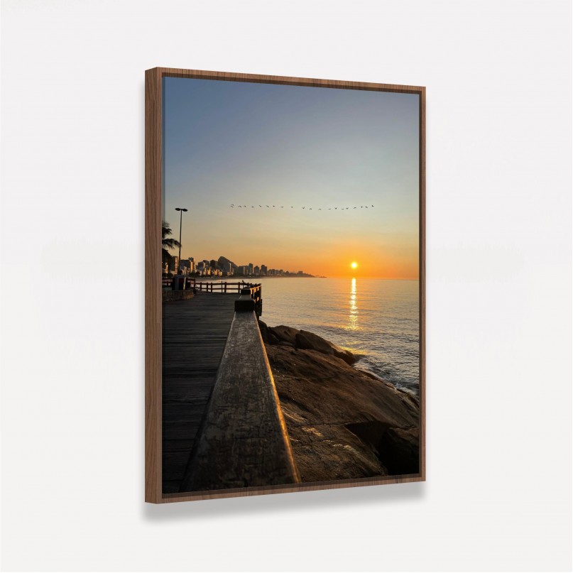 Quadro Paisagem Nascer do Sol - Mirante do Leblon Rio da Janeiro