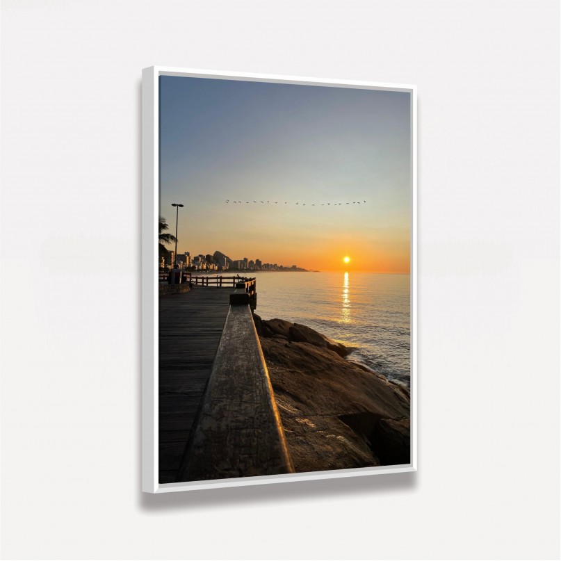 Quadro Paisagem Nascer do Sol - Mirante do Leblon Rio da Janeiro