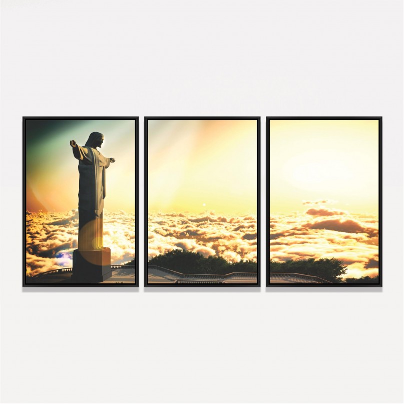Quadro Cristo Redentor Ao Céu - Rio de Janeiro