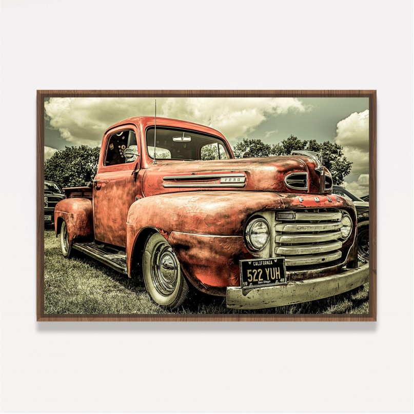 Quadro Carro Antigo - Truck Ford Vintage