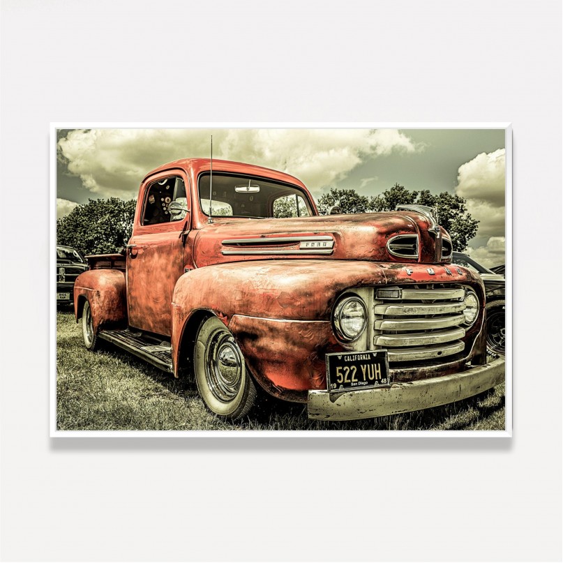 Quadro Carro Antigo - Truck Ford Vintage