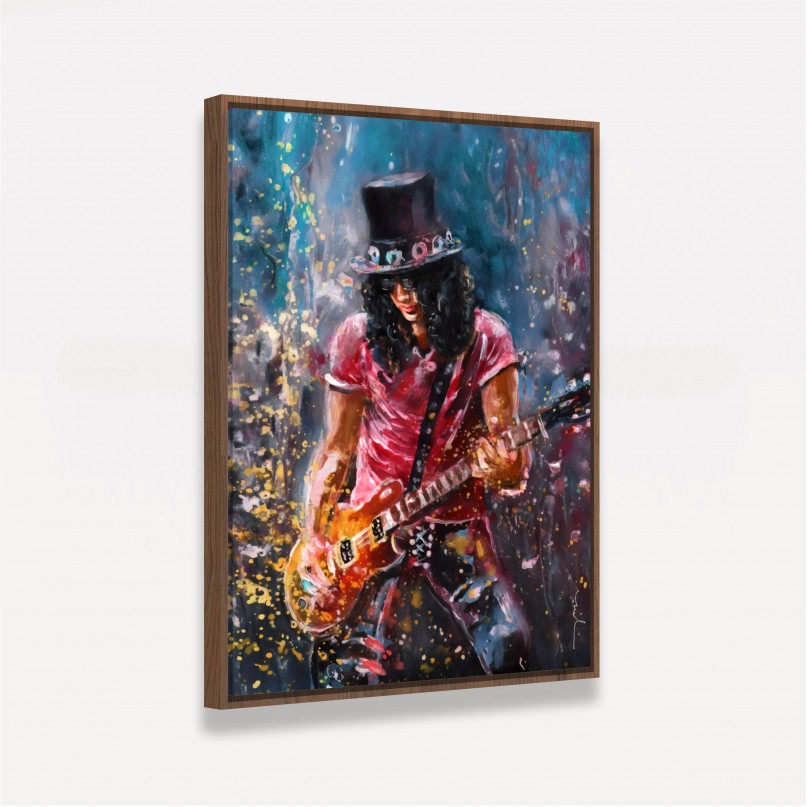 Quadro Slash Artístico - Guns N' Roses