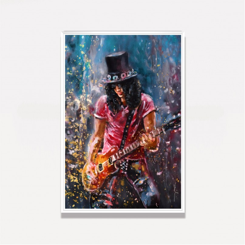 Quadro Slash Artístico - Guns N' Roses