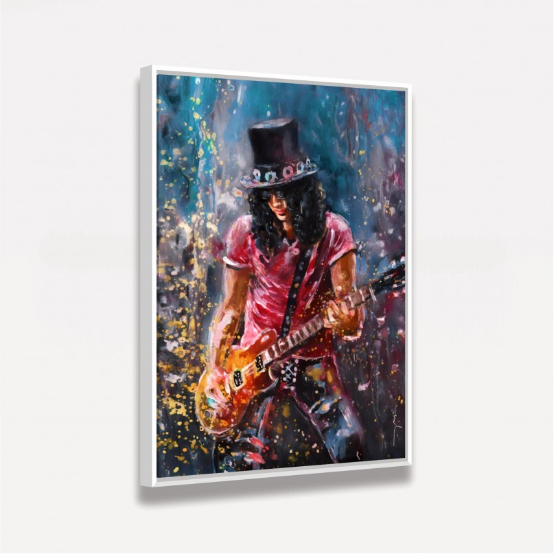 Quadro Slash Artístico - Guns N' Roses
