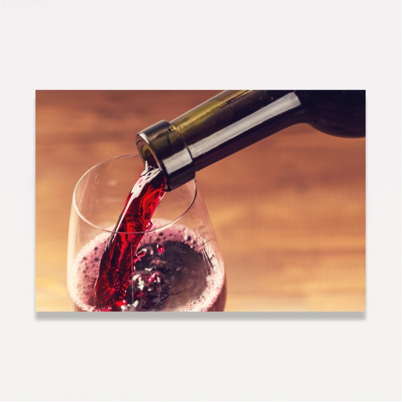 Quadro decorativo Uma Boa Taça de Vinho