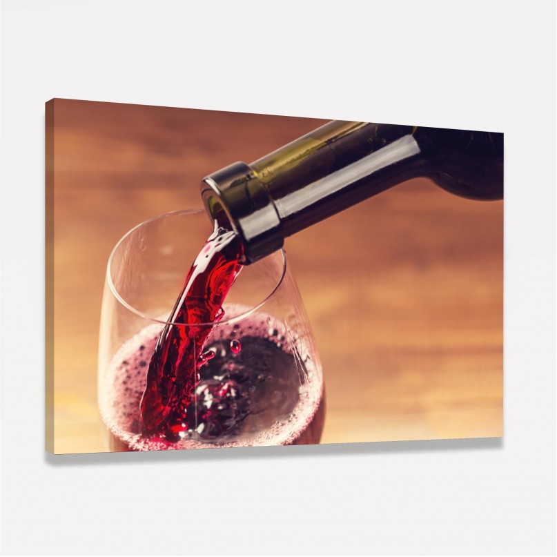 Quadro decorativo Uma Boa Taça de Vinho