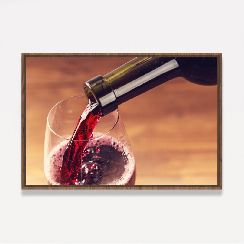 Quadro decorativo Uma Boa Taça de Vinho