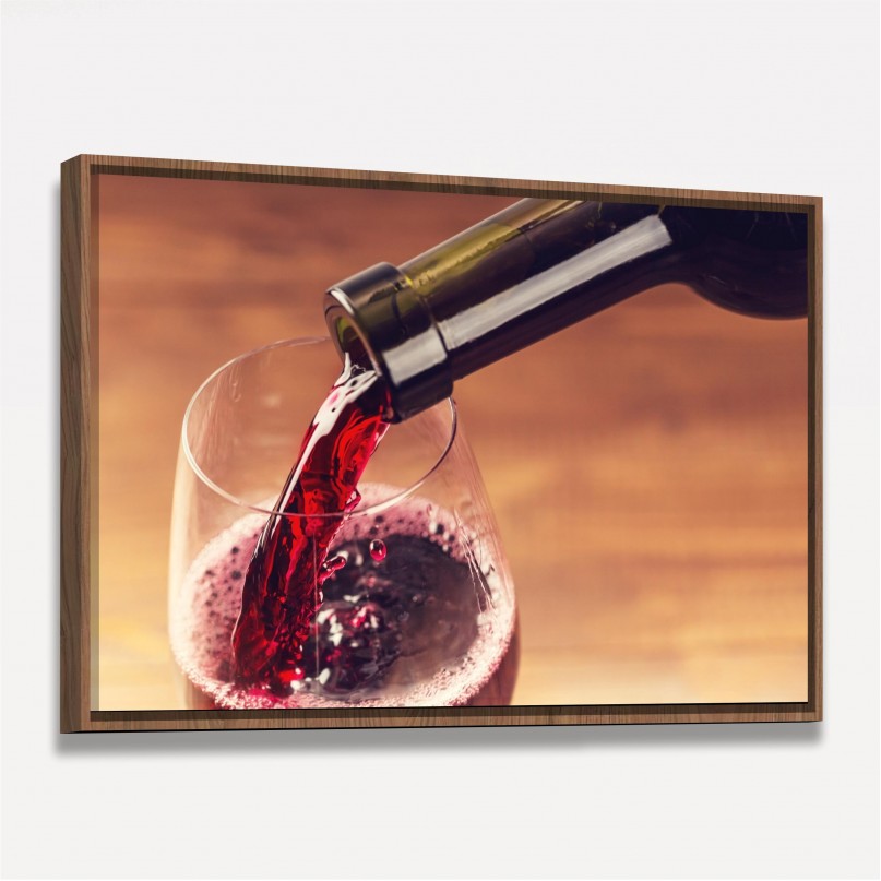 Quadro decorativo Uma Boa Taça de Vinho