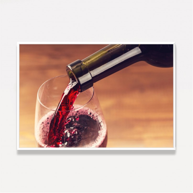 Quadro decorativo Uma Boa Taça de Vinho