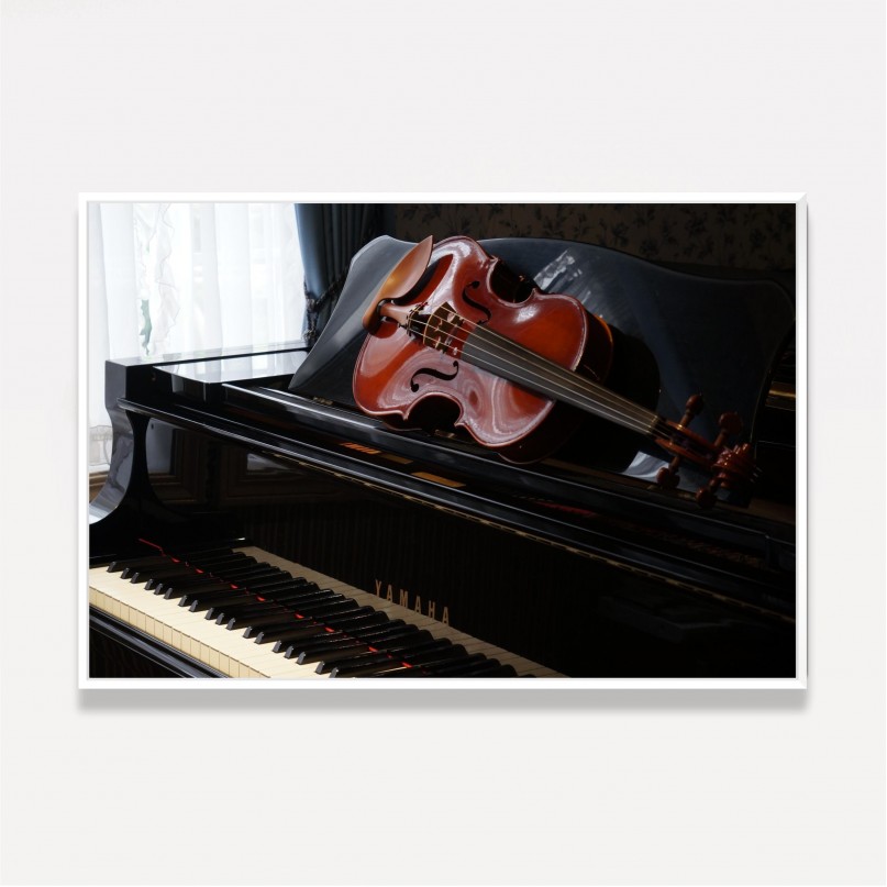 Quadro Piano & Violino decorativo