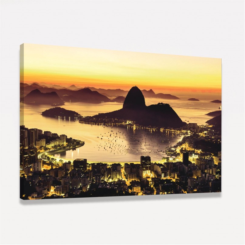 Quadro Cidade do Rio de Janeiro Vista Noturna