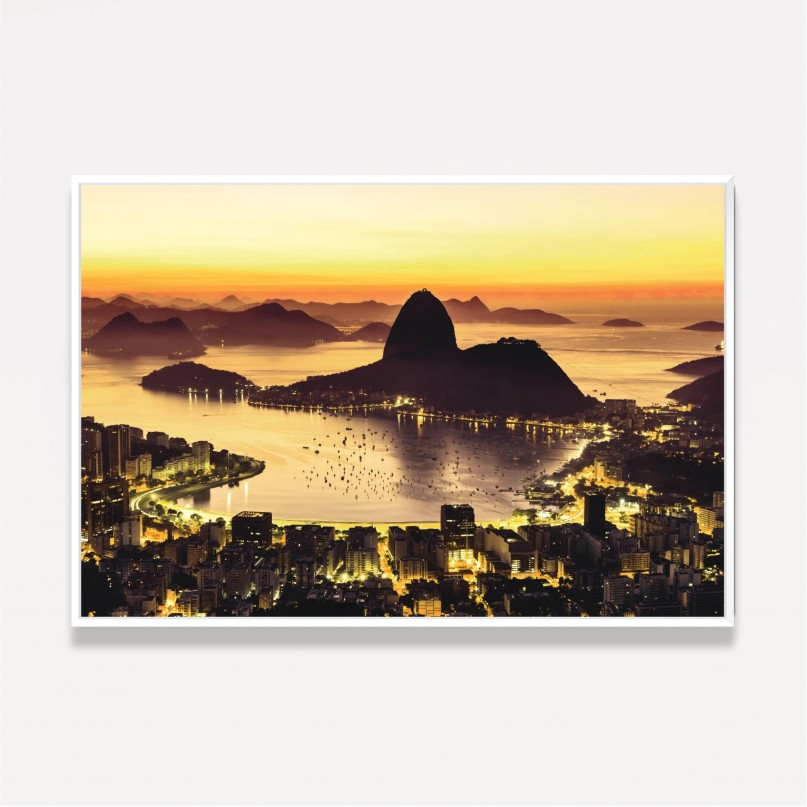 Quadro Cidade do Rio de Janeiro Vista Noturna