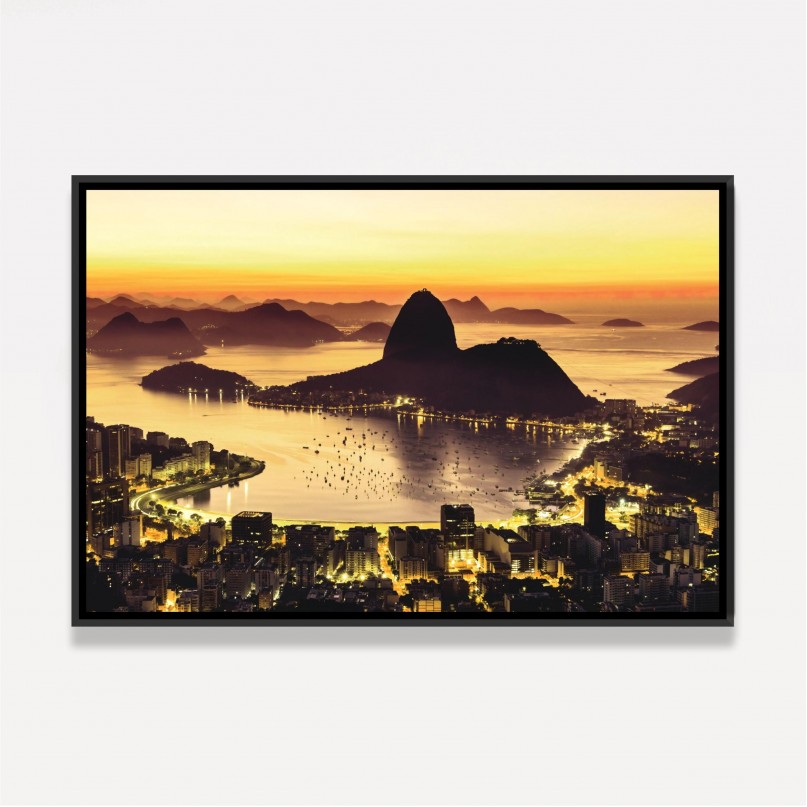 Quadro Cidade do Rio de Janeiro Vista Noturna