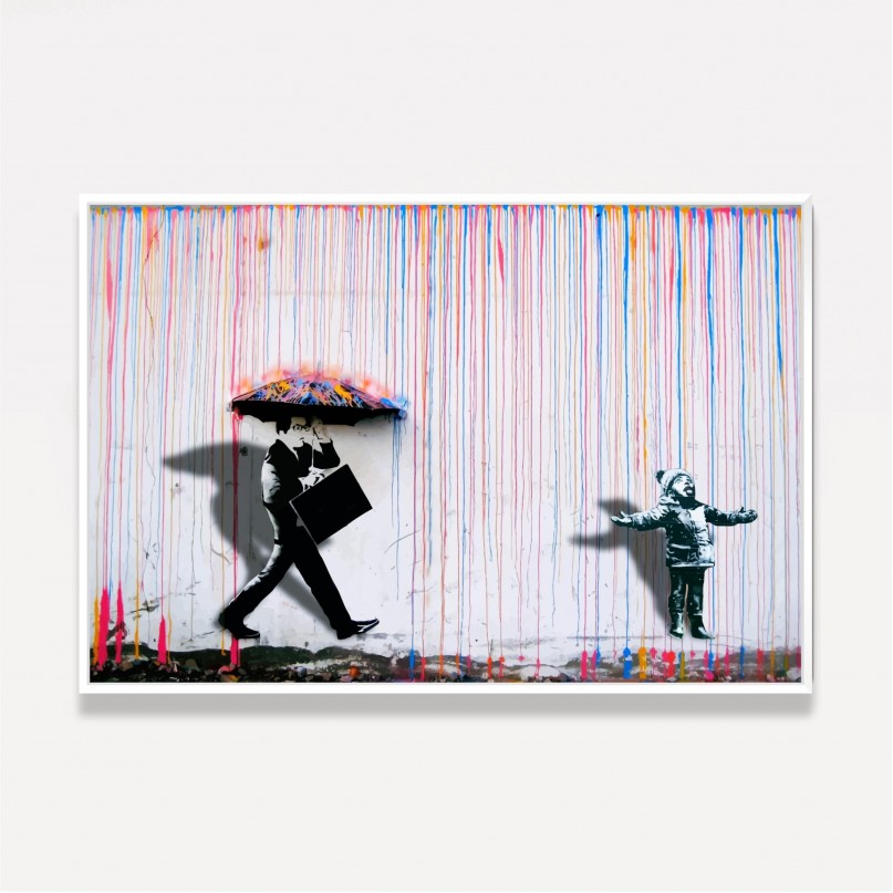Quadro Chuva Colorida