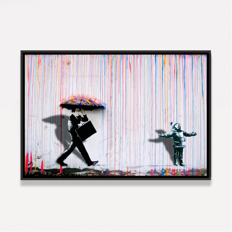 Quadro Chuva Colorida