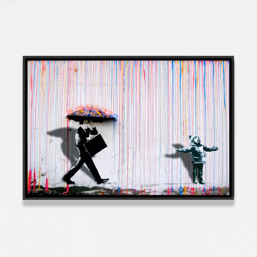 Quadro Chuva Colorida