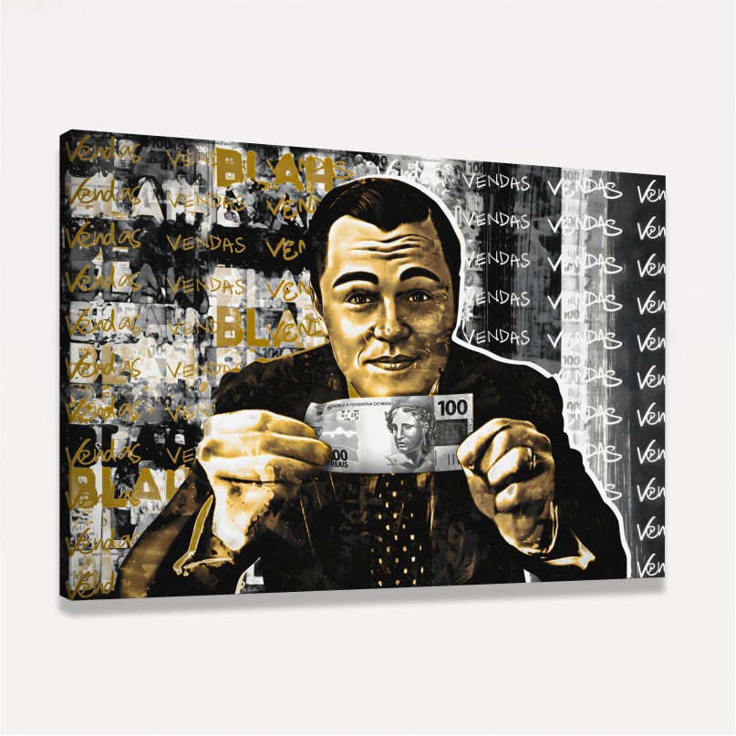 Quadro Lobo Wall Street Vendas