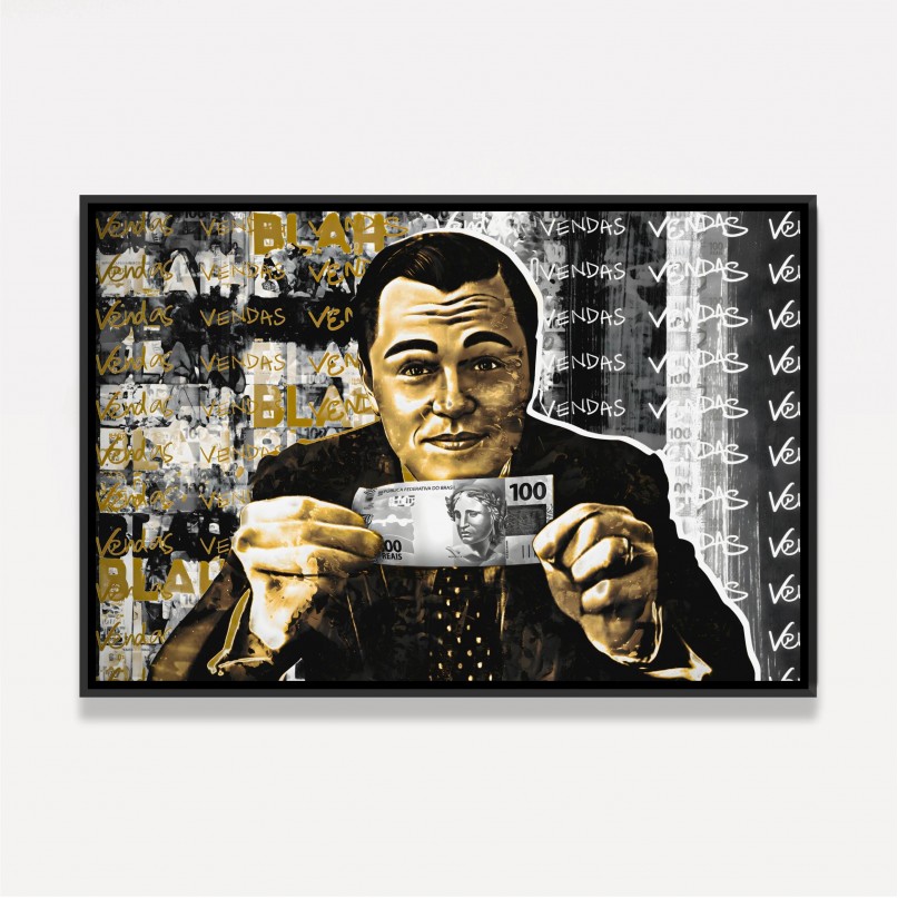 Quadro Lobo Wall Street Vendas