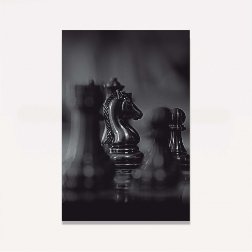 Quadro Xadrez Close Cavalo
