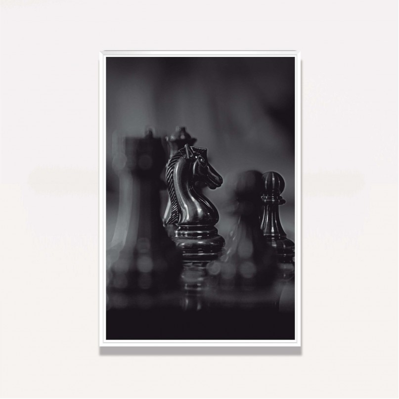 Quadro Xadrez Close Cavalo