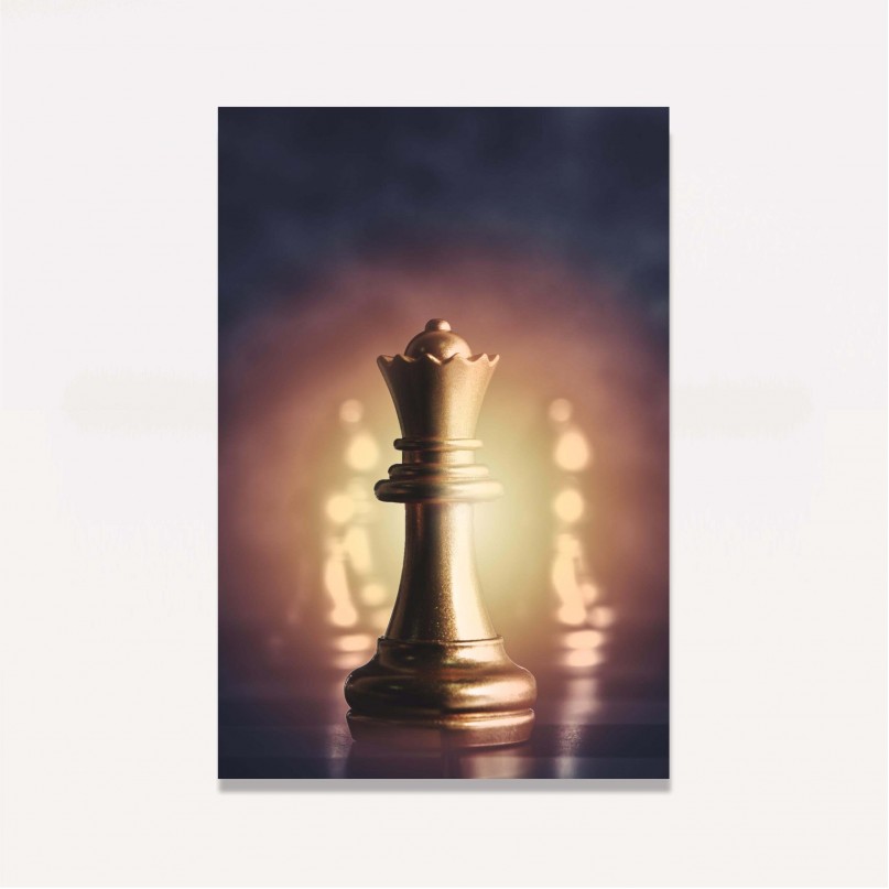 Quadro Xadrez Queen Shine