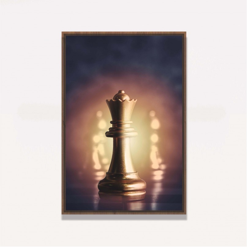 Quadro Xadrez Queen Shine