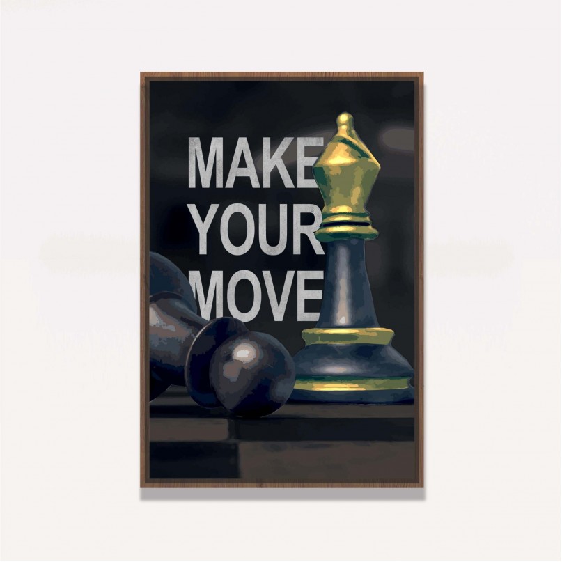 Quadro Xadrez Chess Make Your Move