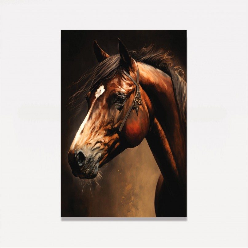 Quadro Cavalo Luxury Brown 