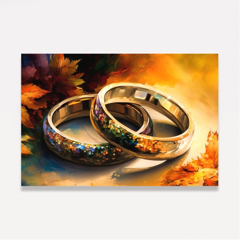 Quadro Alianças do Amor um Elo Indestrutível
