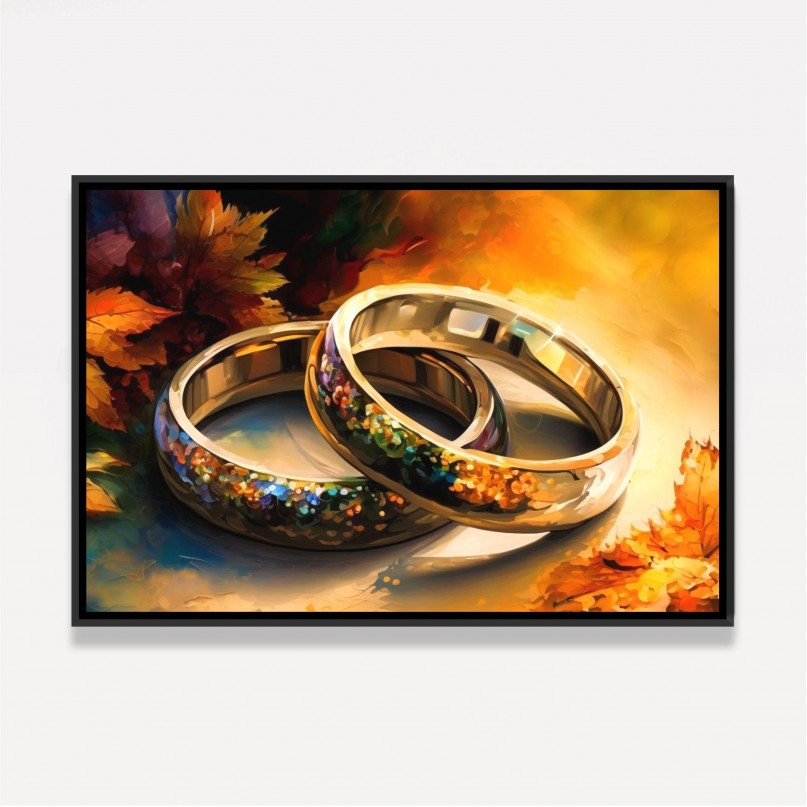 Quadro Alianças do Amor um Elo Indestrutível