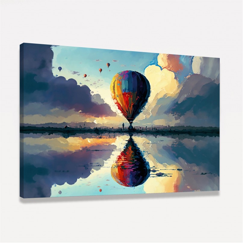 Quadro Balão Nas Nuvens