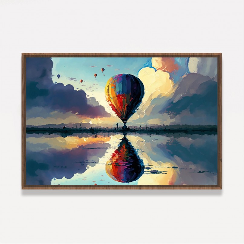 Quadro Balão Nas Nuvens
