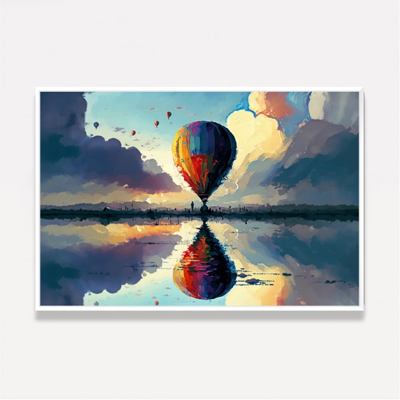 Quadro Balão Nas Nuvens