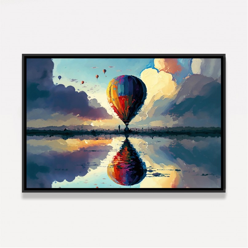 Quadro Balão Nas Nuvens