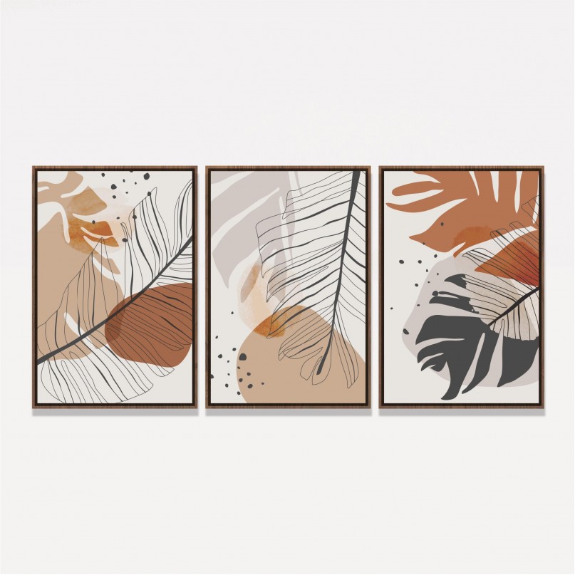 Quadro Estação das Folhas - 3 Peças
