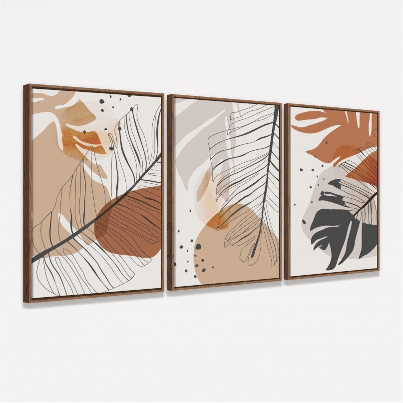 Quadro Estação das Folhas - 3 Peças